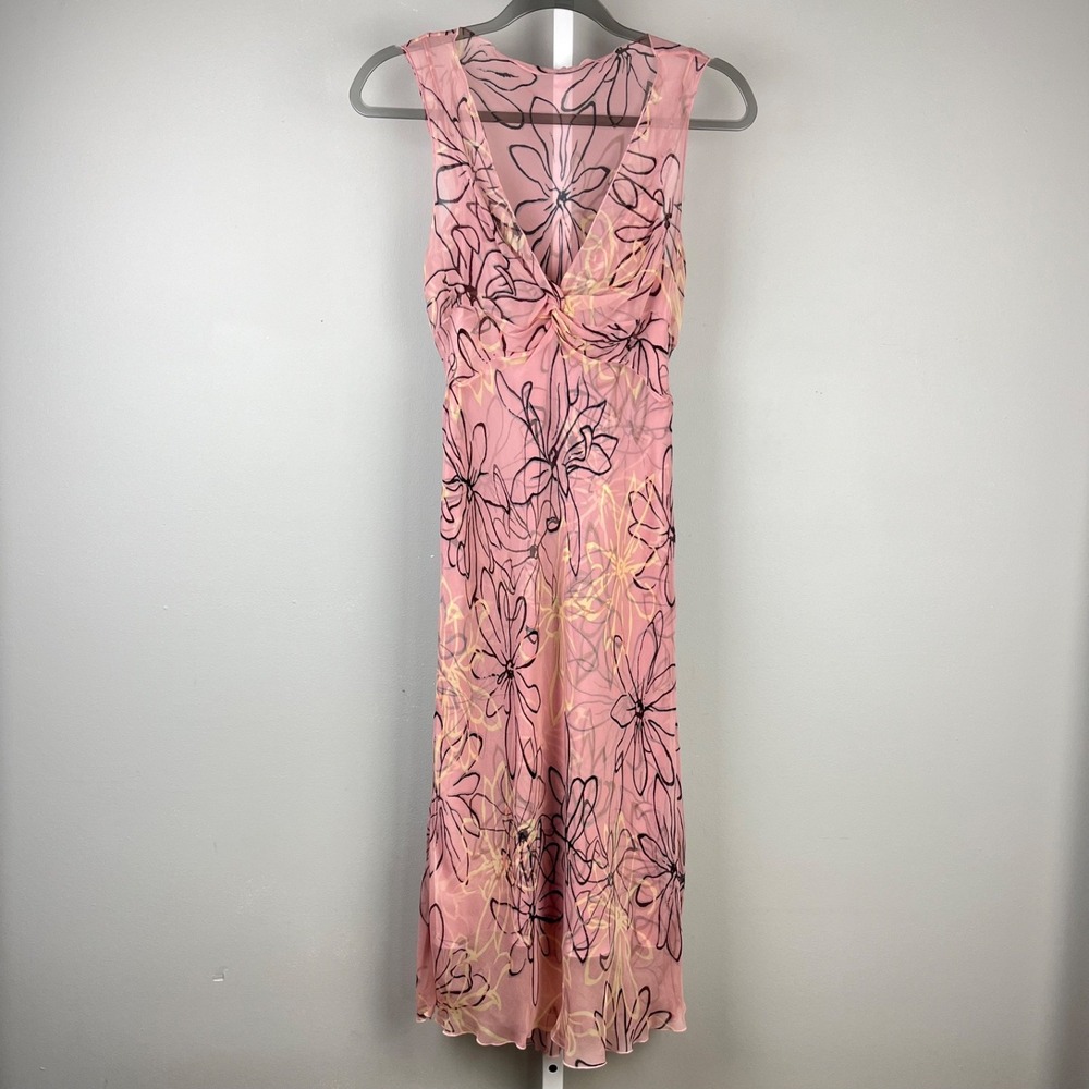 Laundry Shelli Segal Silk Slip Dress Womens 8 Vintage Y2K Fairycore Whimsy NWT